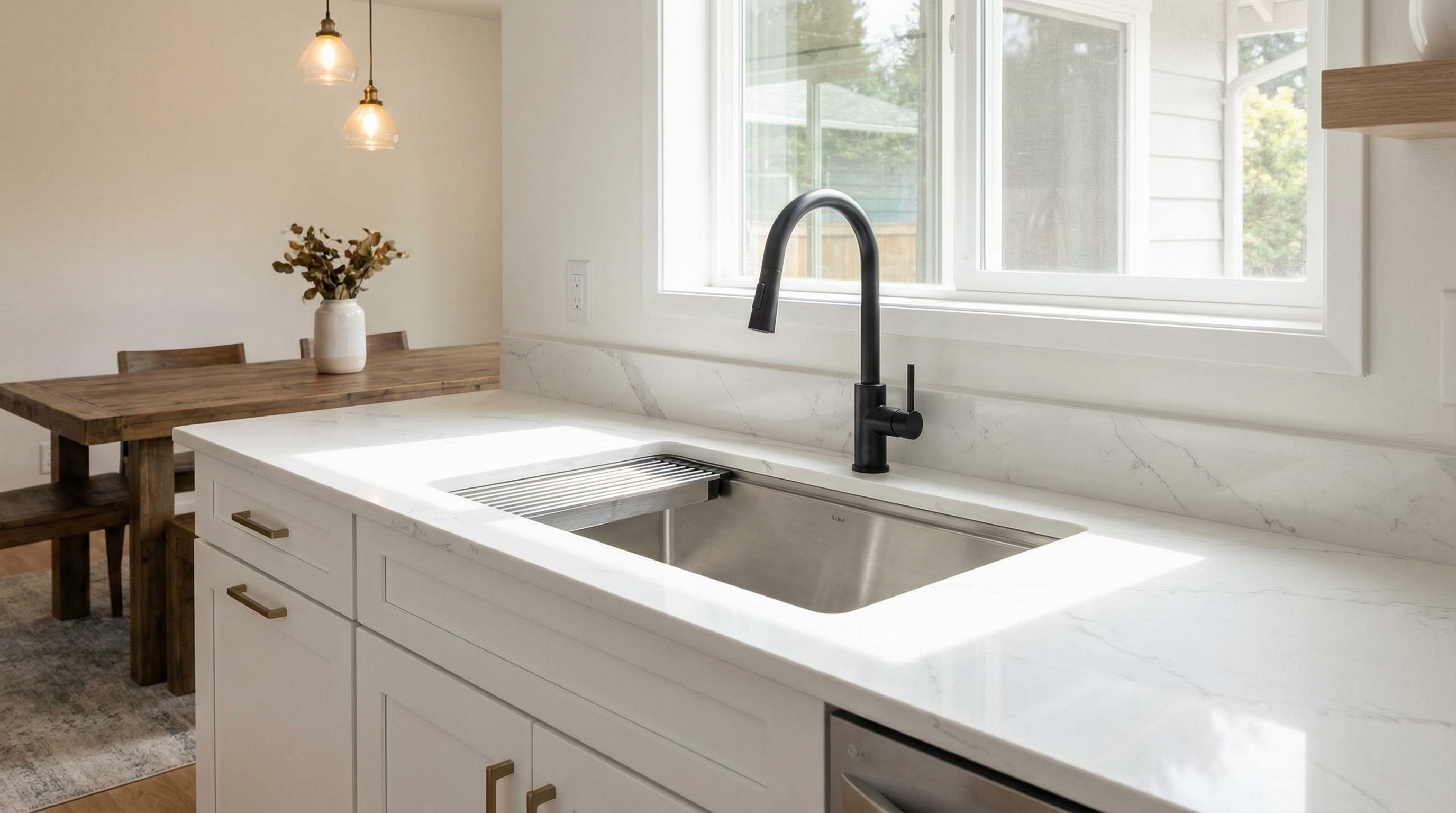 After photo of a renovated 1978 ranch-style kitchen in the Pacific Northwest