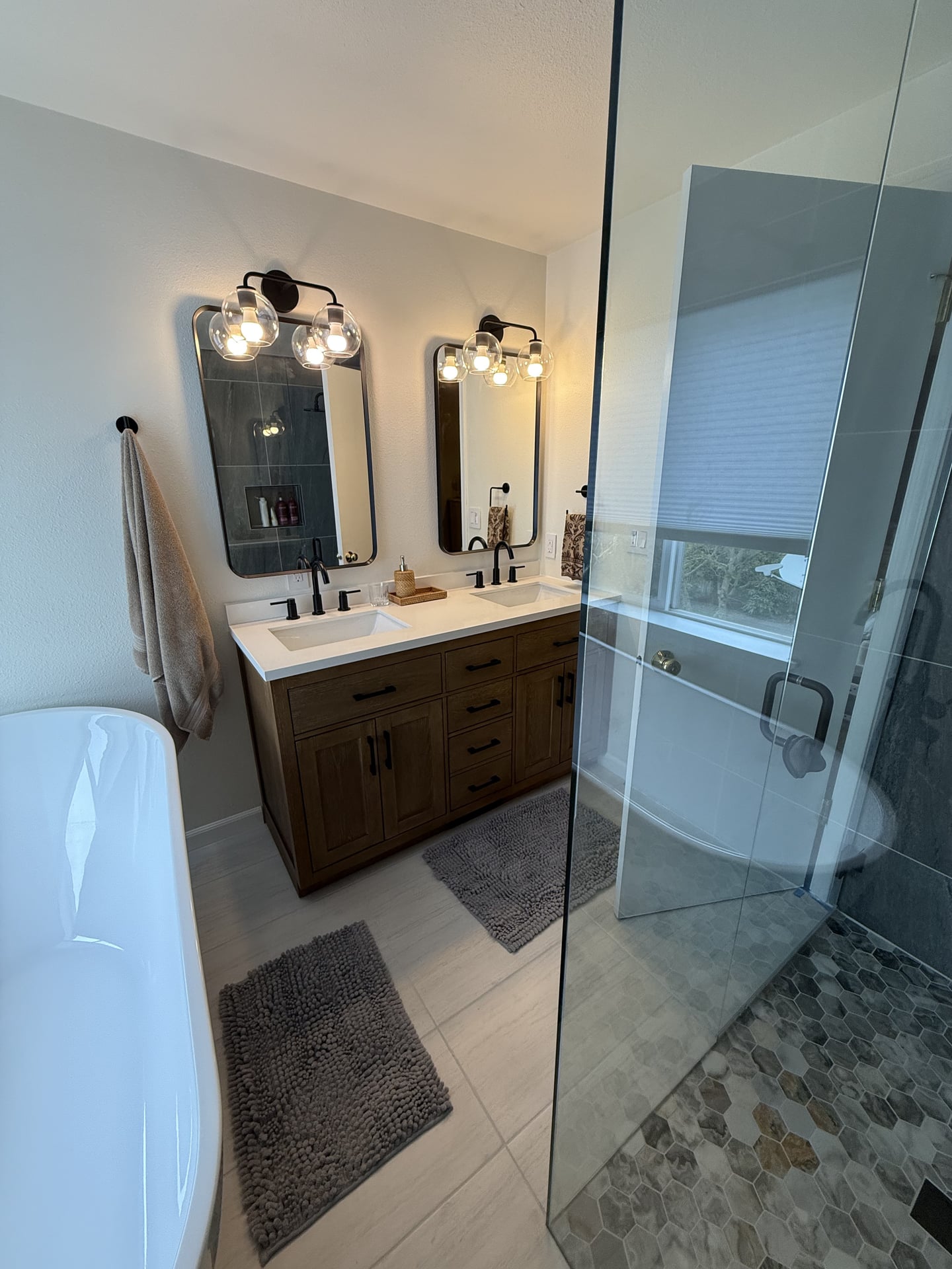 Master Bath with Walk-In Shower & Freestanding Tub - Photo 17