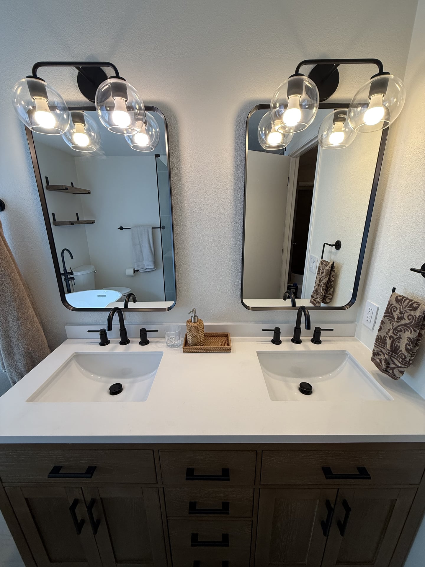 Master Bath with Walk-In Shower & Freestanding Tub