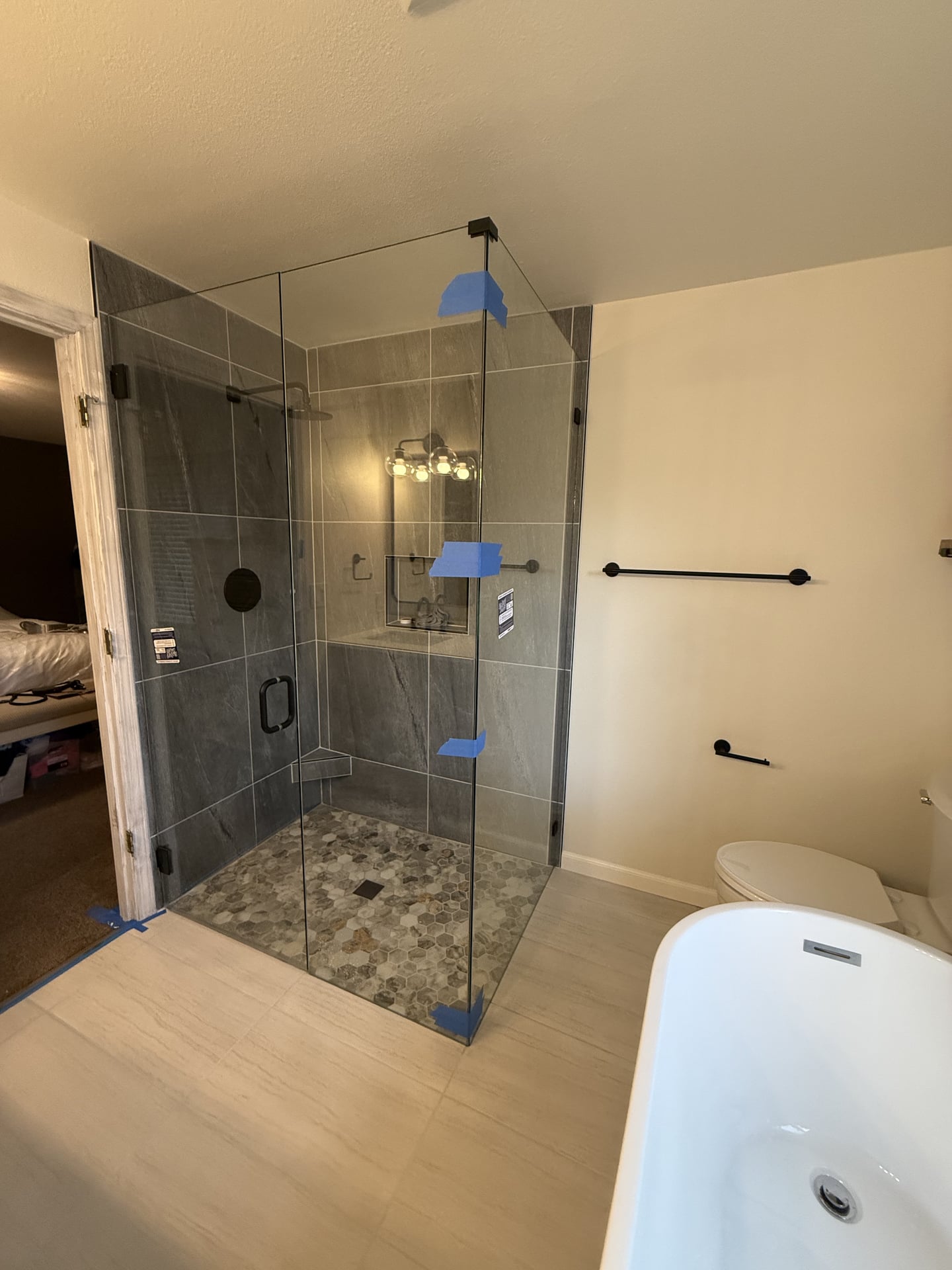 Master Bath with Walk-In Shower & Freestanding Tub - After 6