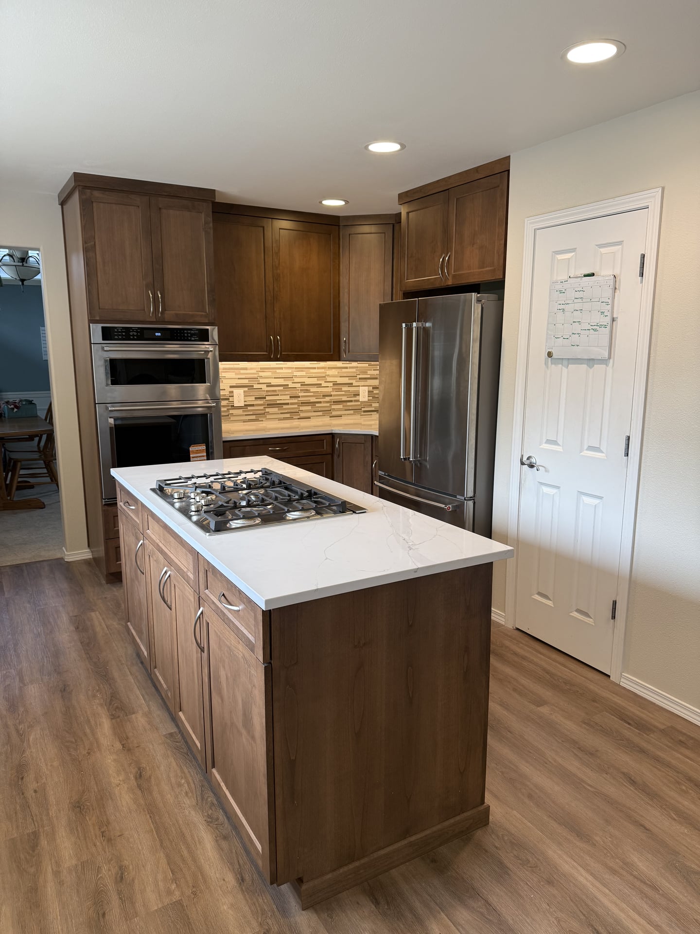 Dark Cabinet Kitchen with Island - After 2