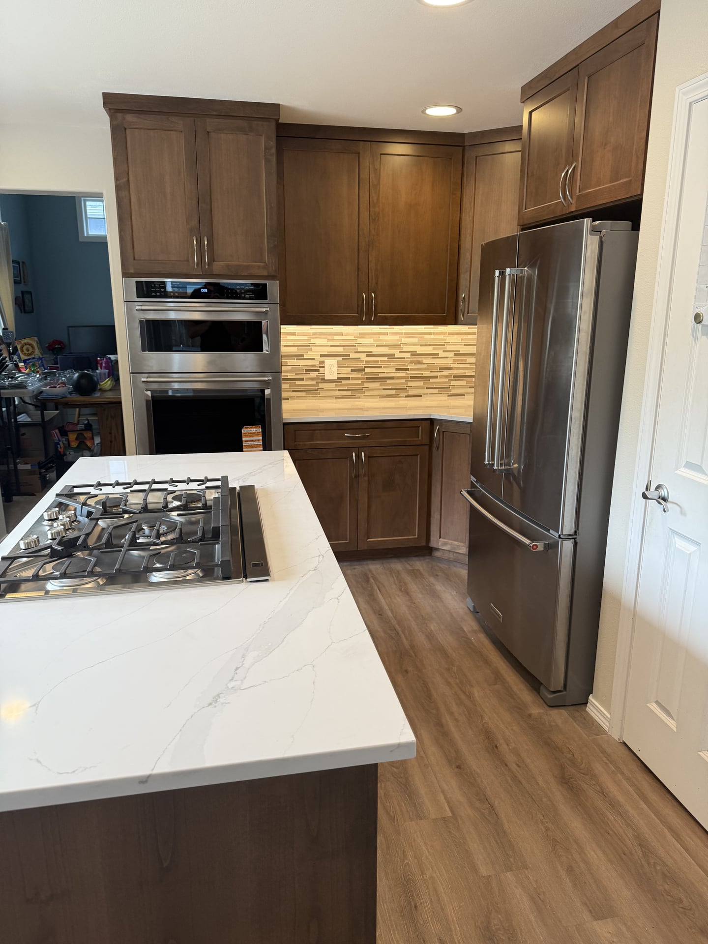 Dark Cabinet Kitchen with Island - After 3