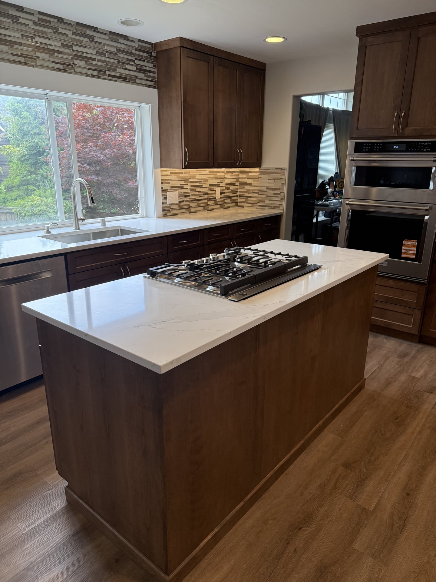 Dark Cabinet Kitchen with Island - After 4