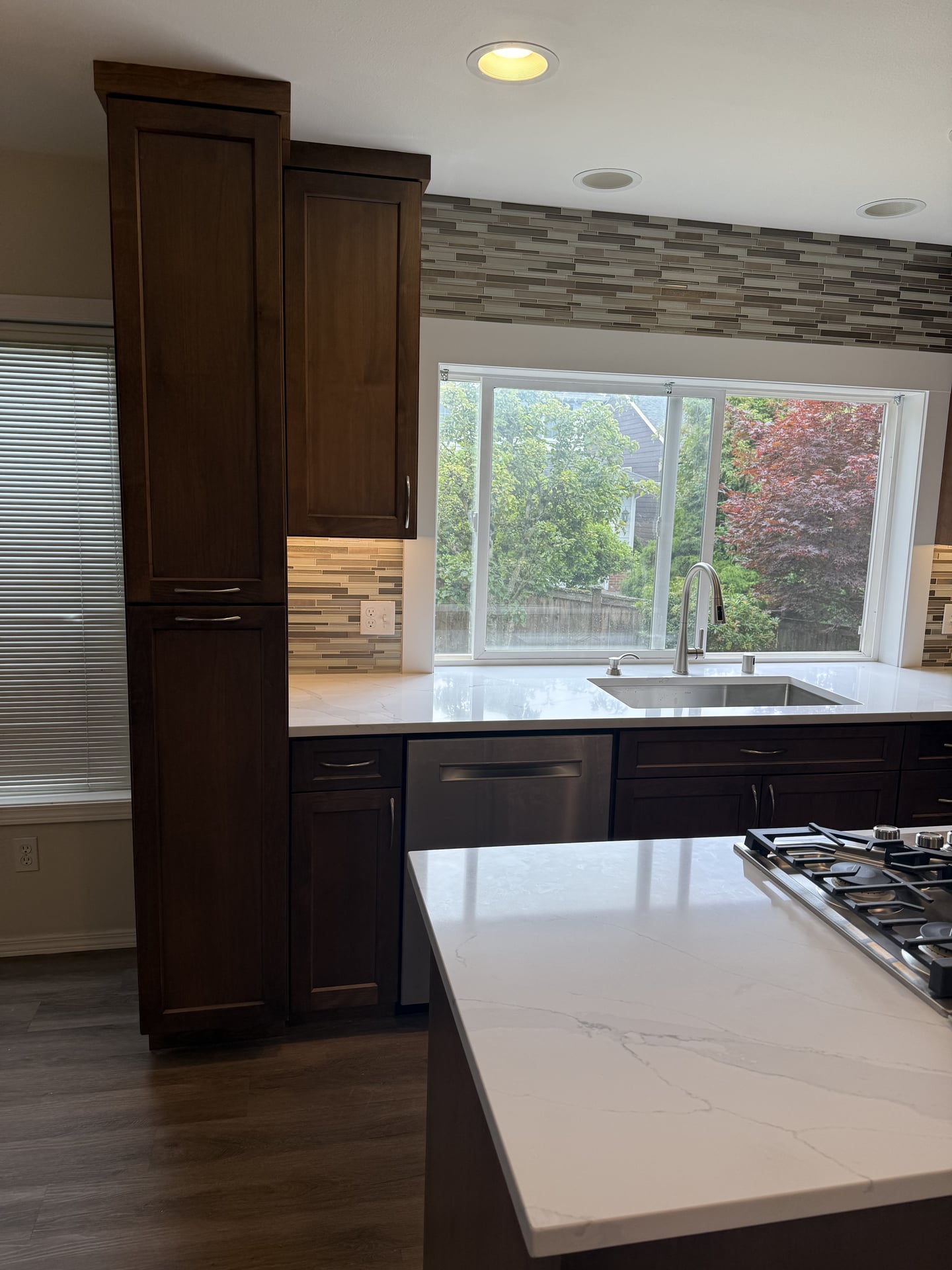 Dark Cabinet Kitchen with Island - After 5