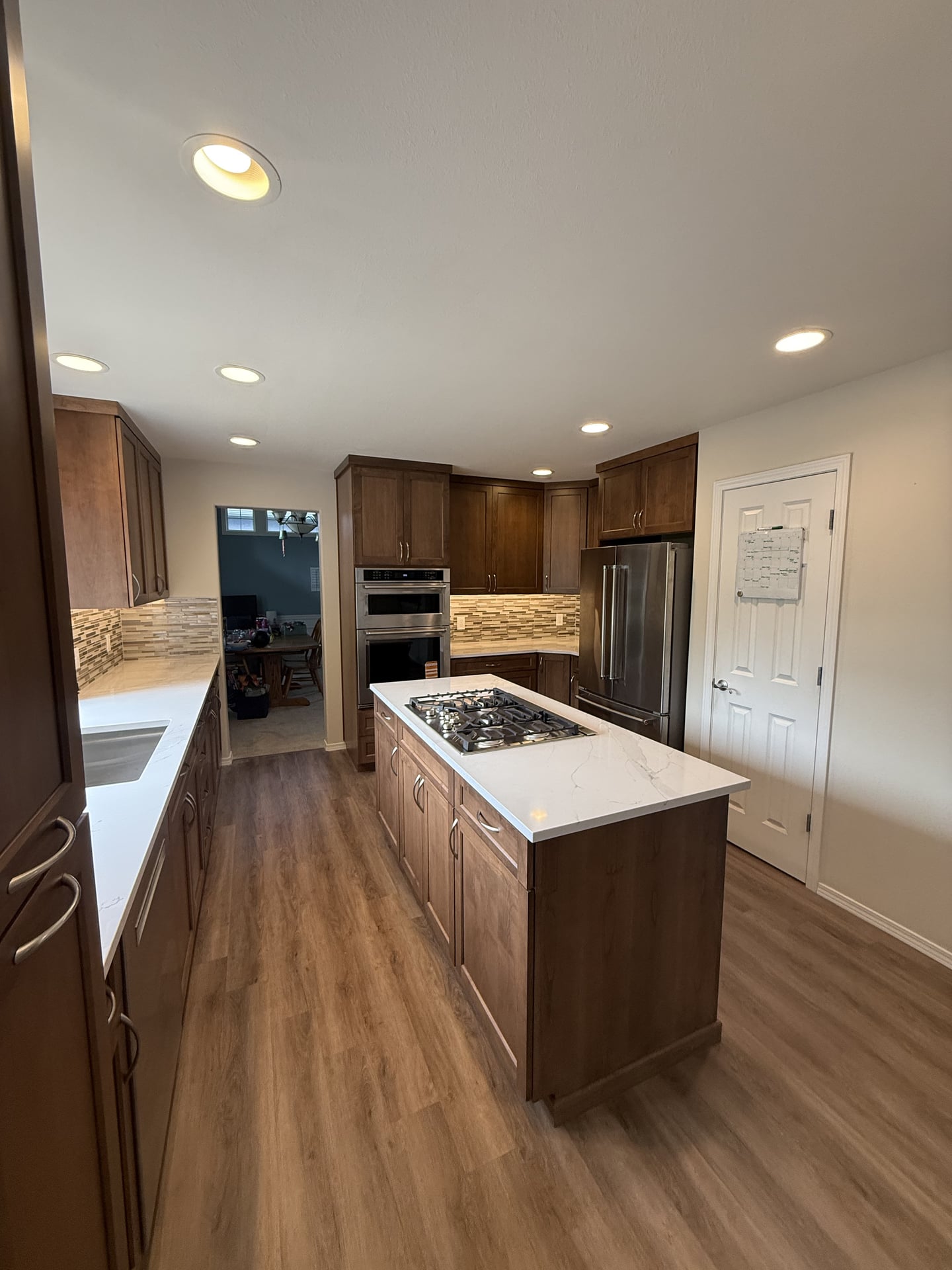 Dark Cabinet Kitchen with Island - After 7