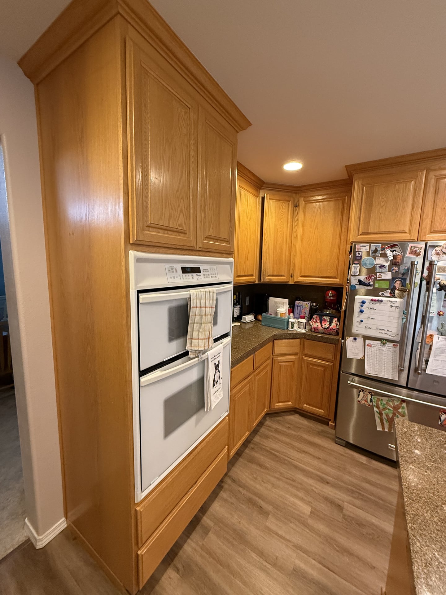 Dark Cabinet Kitchen with Island - Before 1