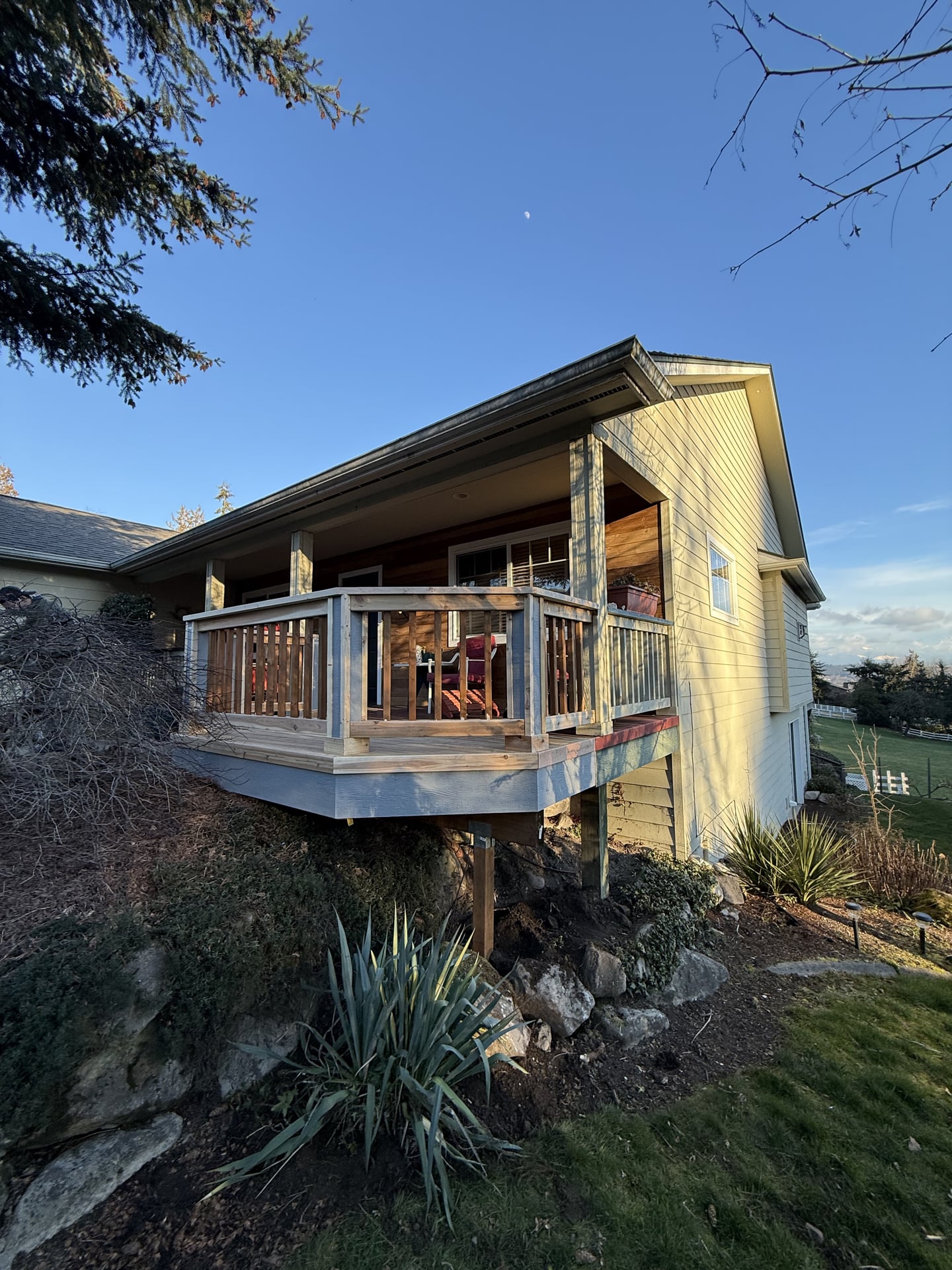 Front Porch Cedar Deck Build - After 4