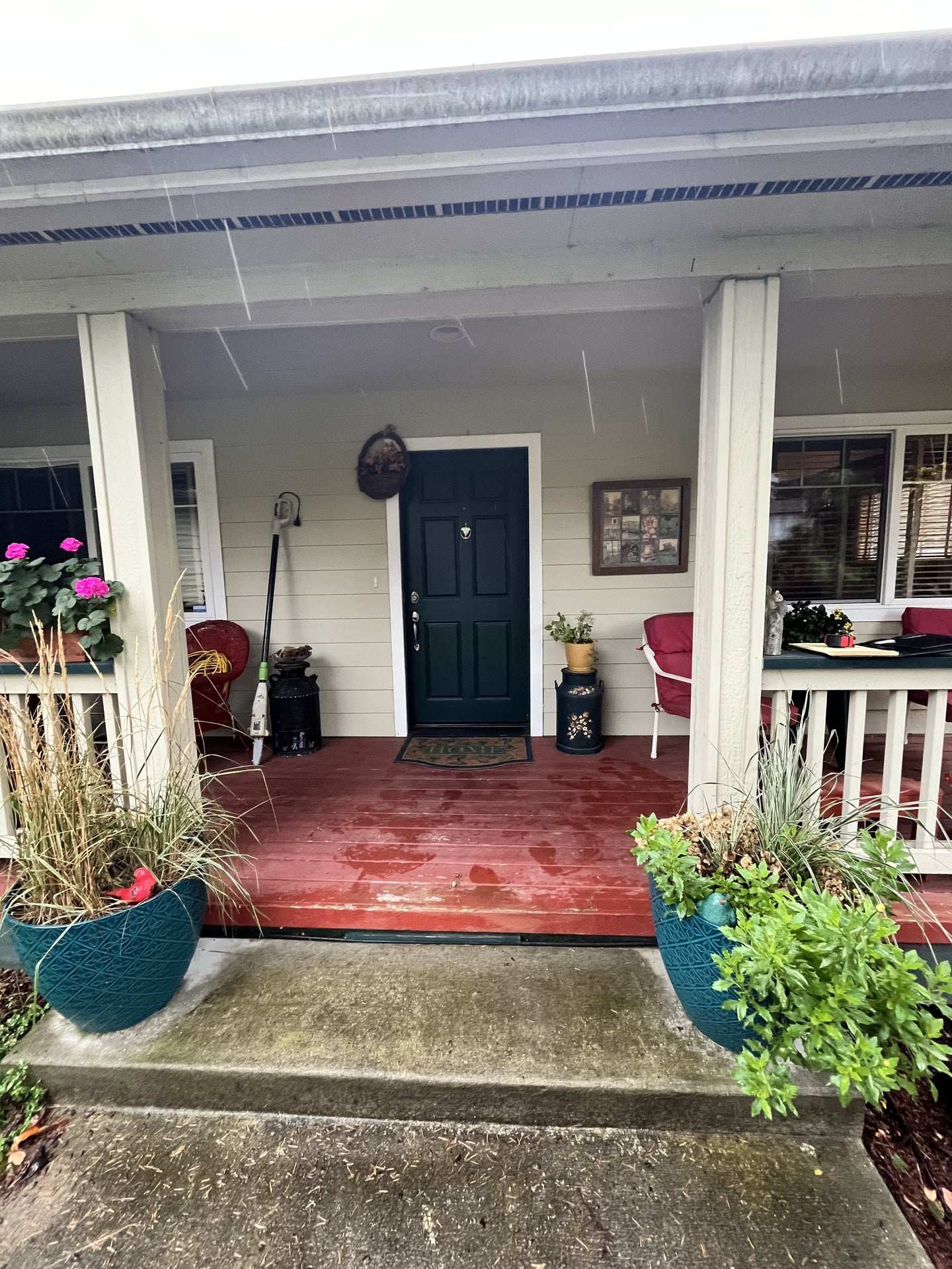 Front Porch Cedar Deck Build - Before 2