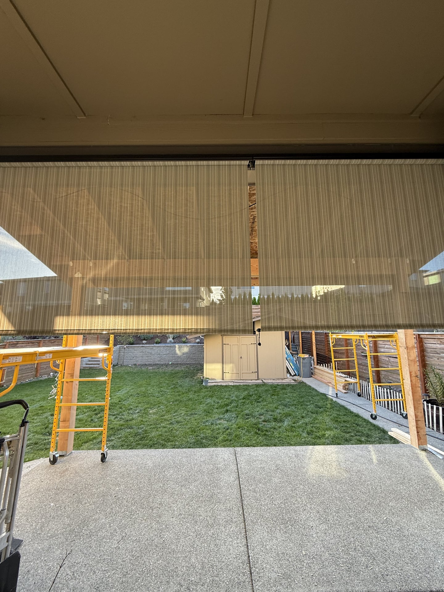 Covered Patio with Infrared Heater - After 1