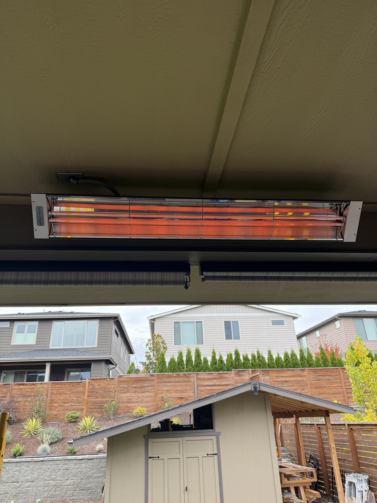 Covered Patio with Infrared Heater - After 2