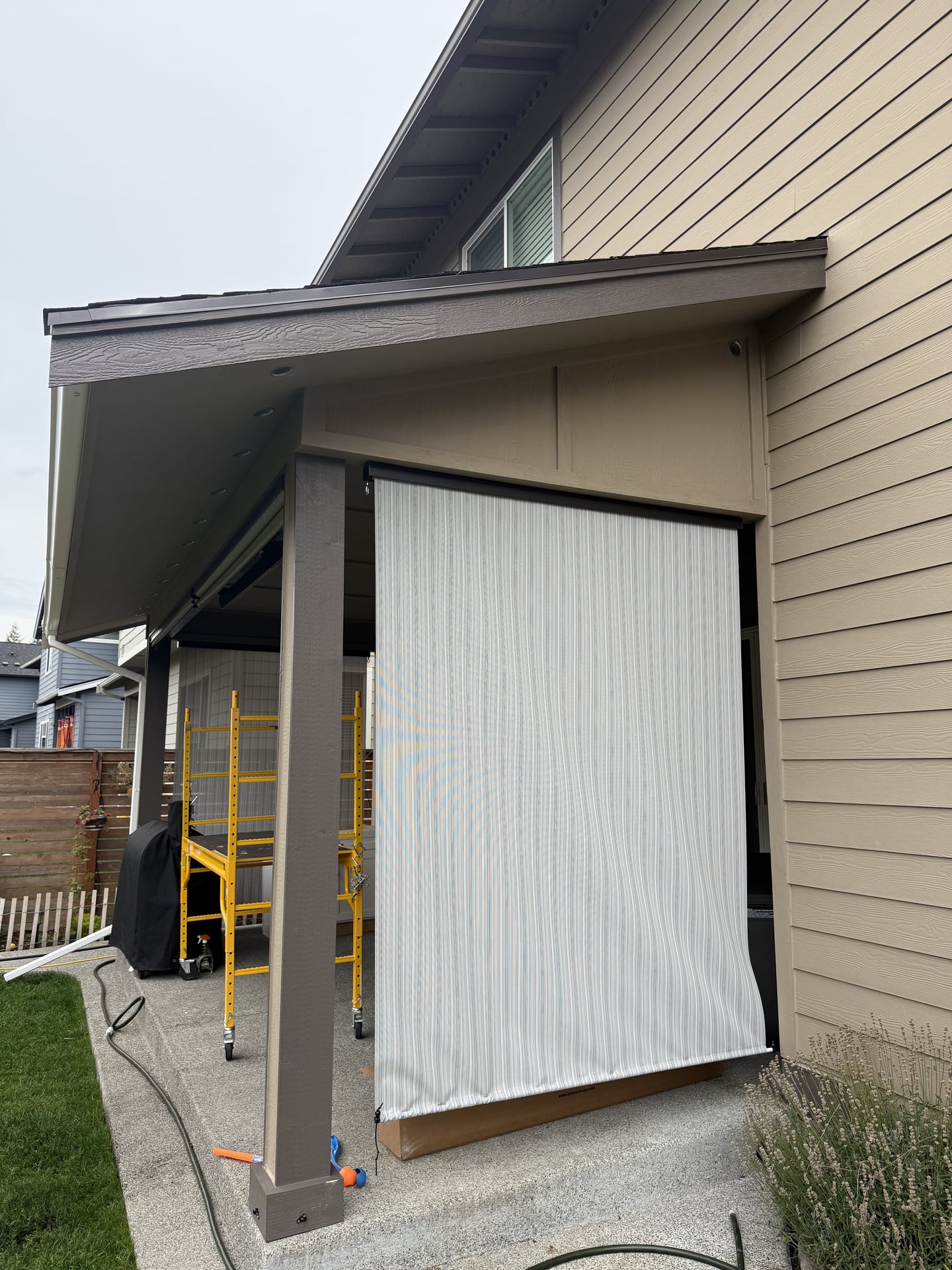 Covered Patio with Infrared Heater