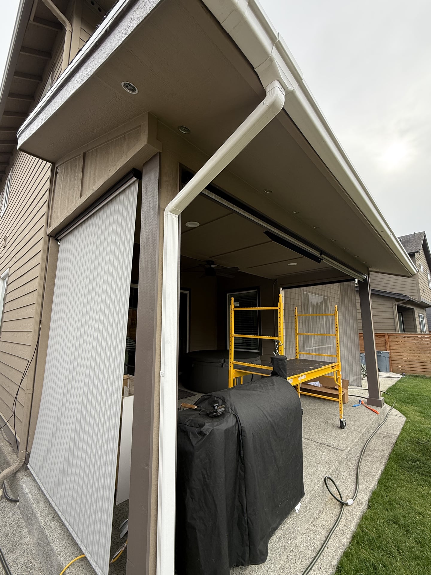 Covered Patio with Infrared Heater - After 7