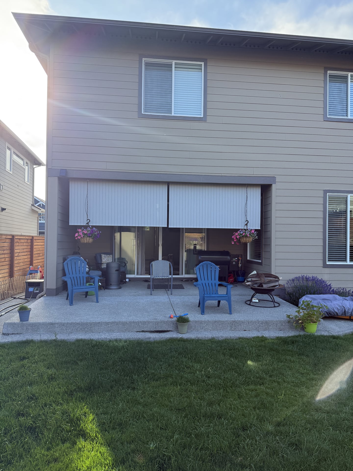 Covered Patio with Infrared Heater - Before 1