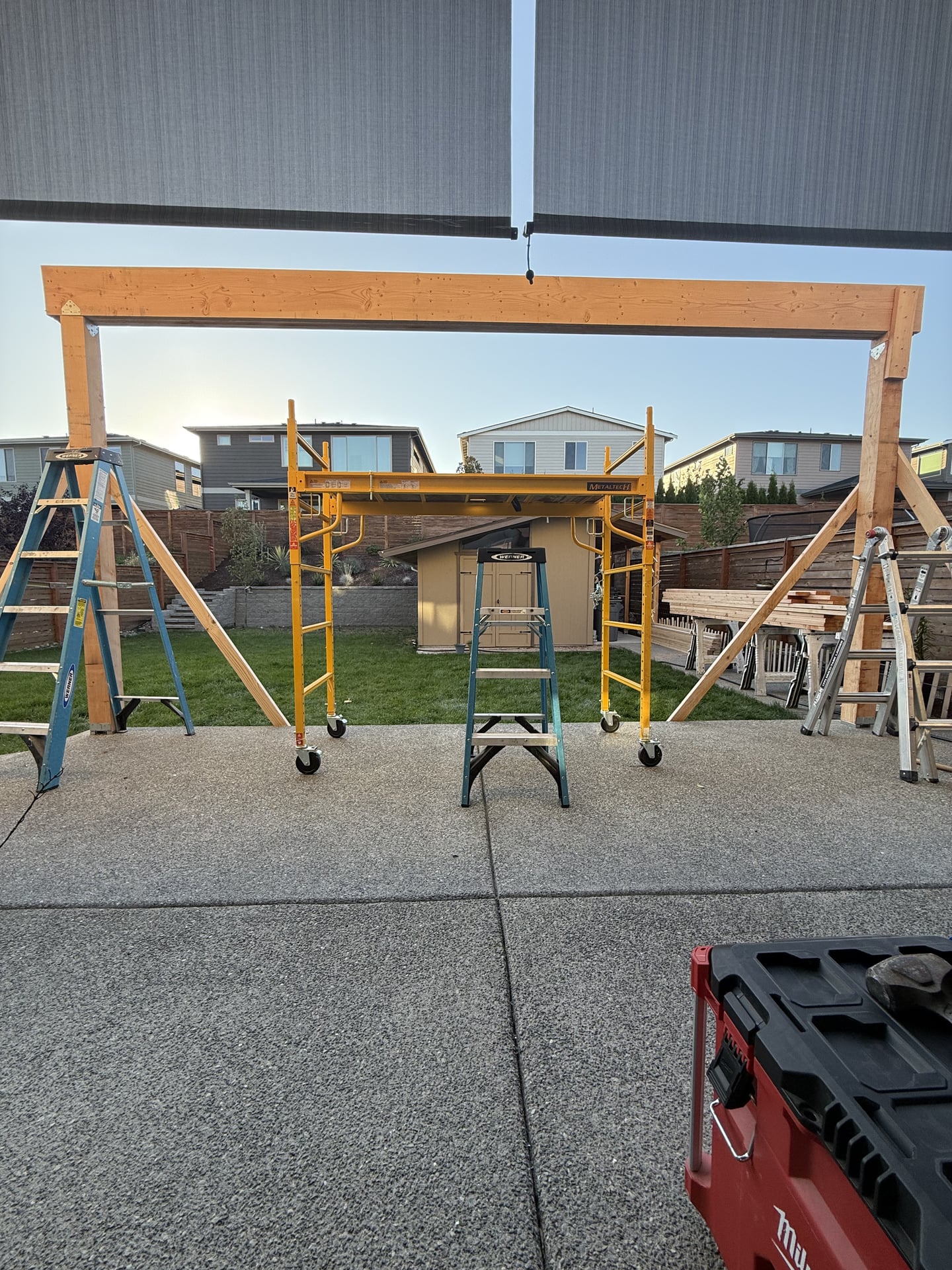 Covered Patio with Infrared Heater - Before 5