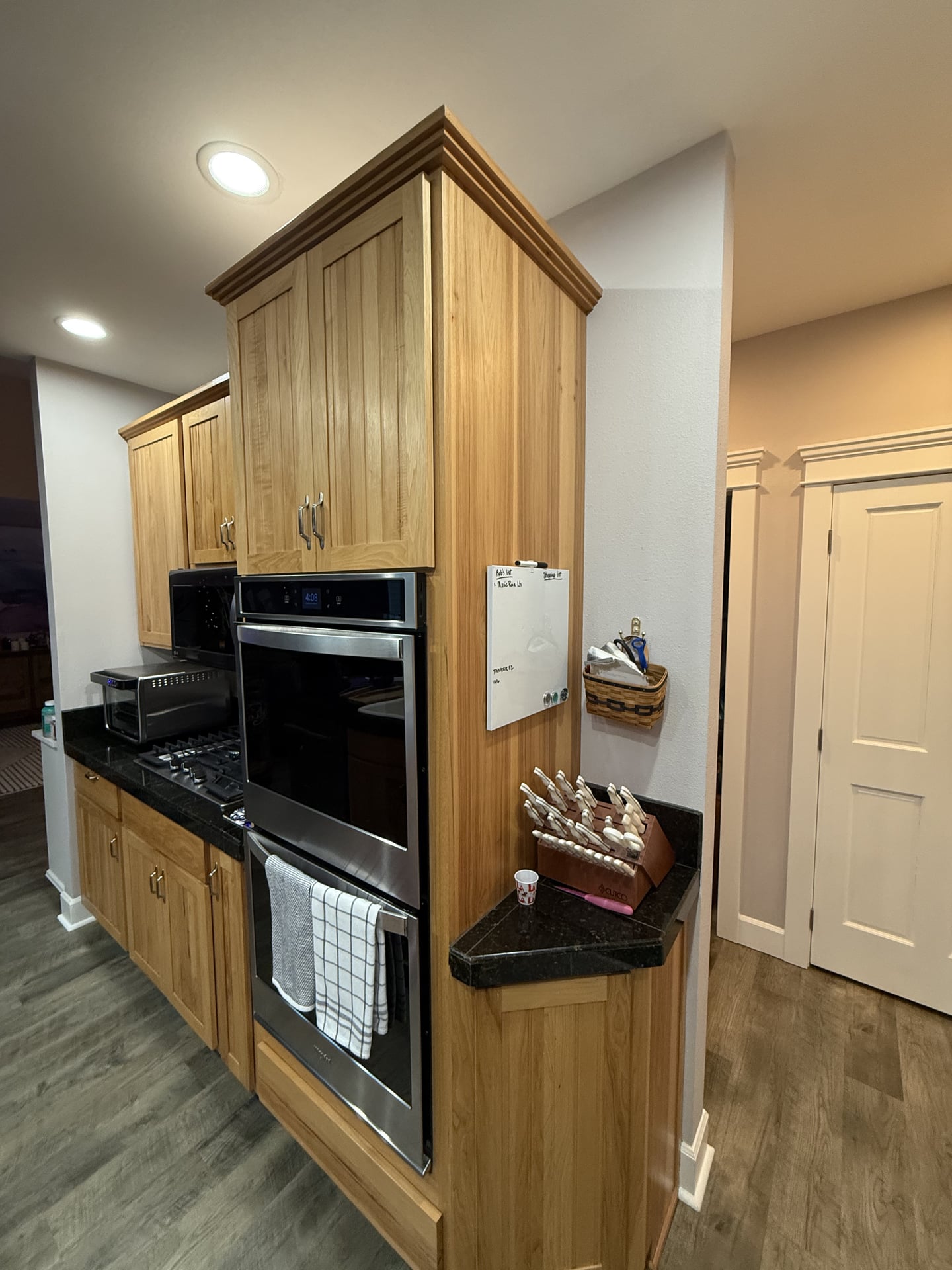 Dark Shaker Kitchen with Skylights - Before 5