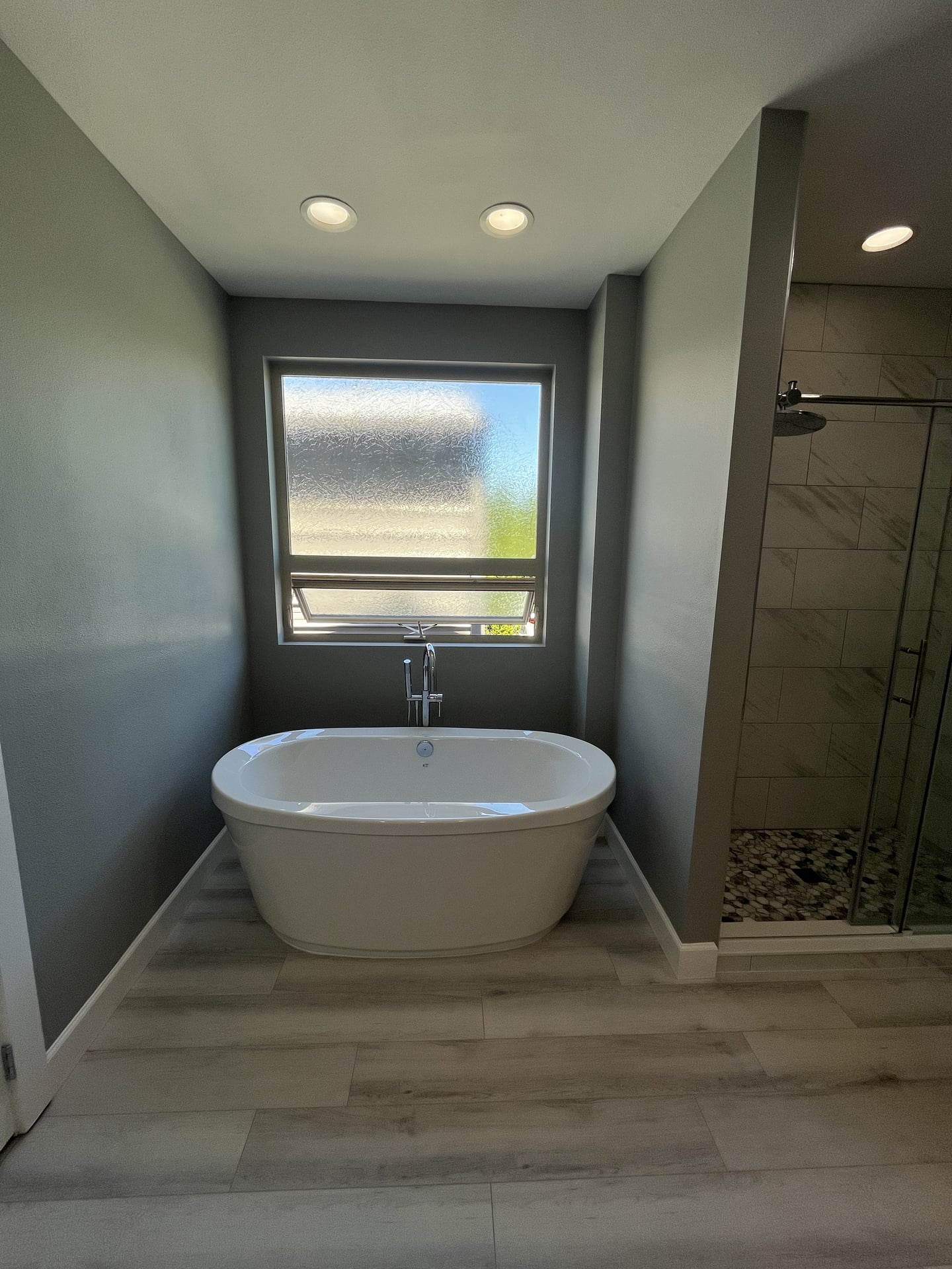 Marble Hex Niche Walk-In Shower - After 7