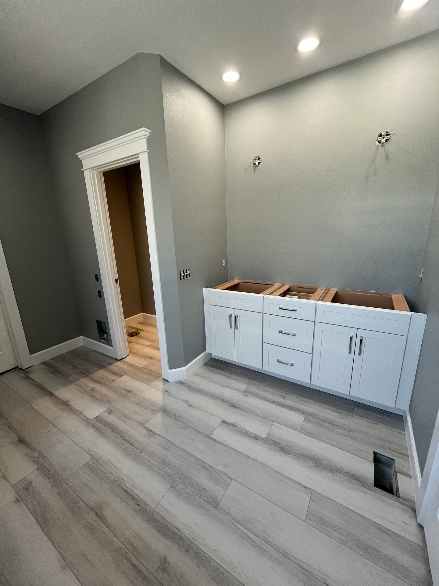 Marble Hex Niche Walk-In Shower - Before 5