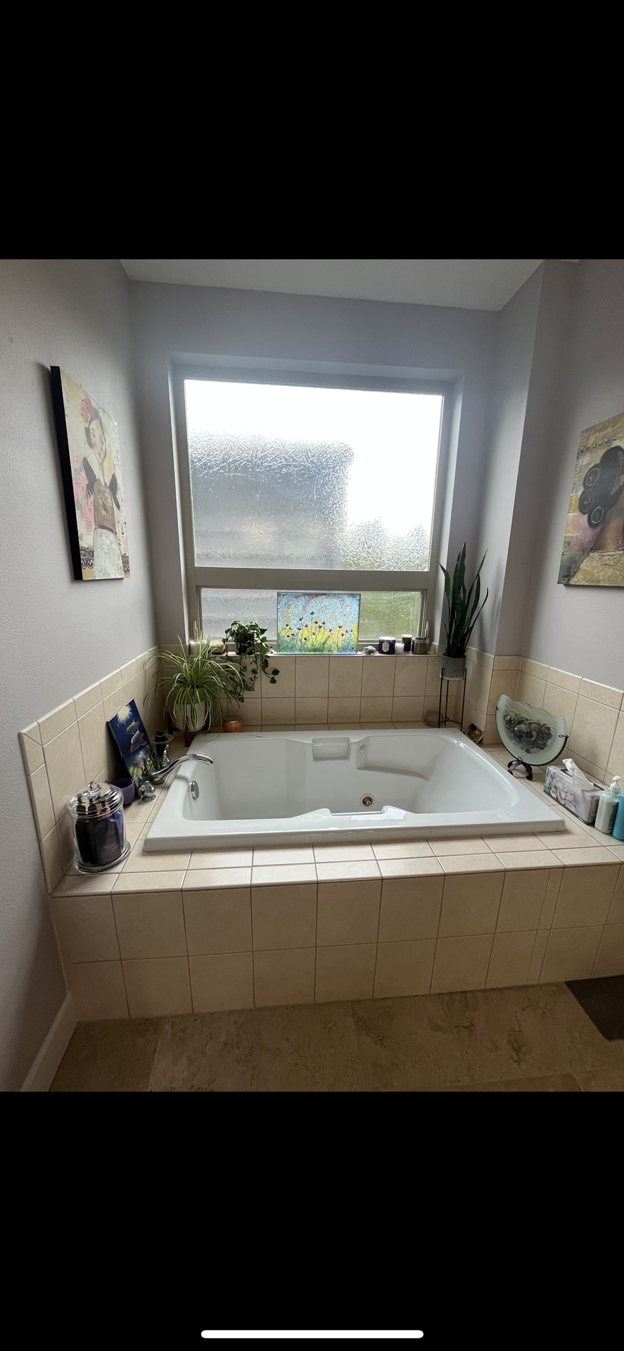 Marble Hex Niche Walk-In Shower - Before 7