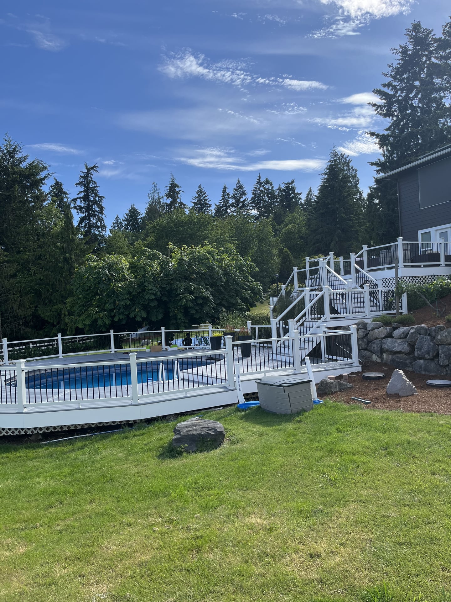 Trex Composite Deck Build - After 2