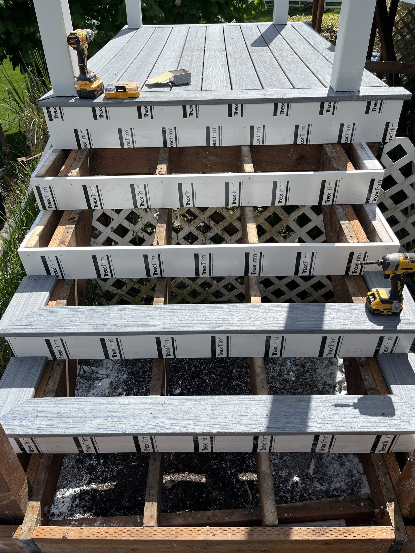 Trex Composite Deck Build - Before 2