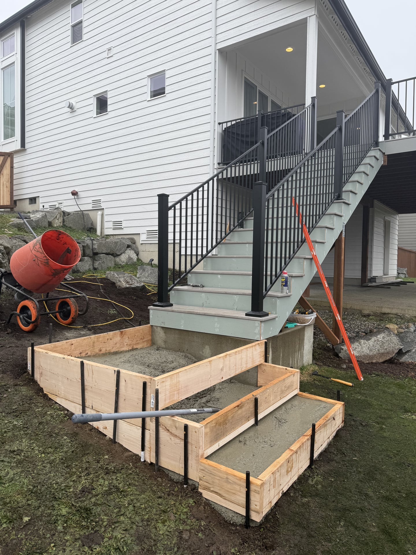 Composite Deck Staircase Build - After 1