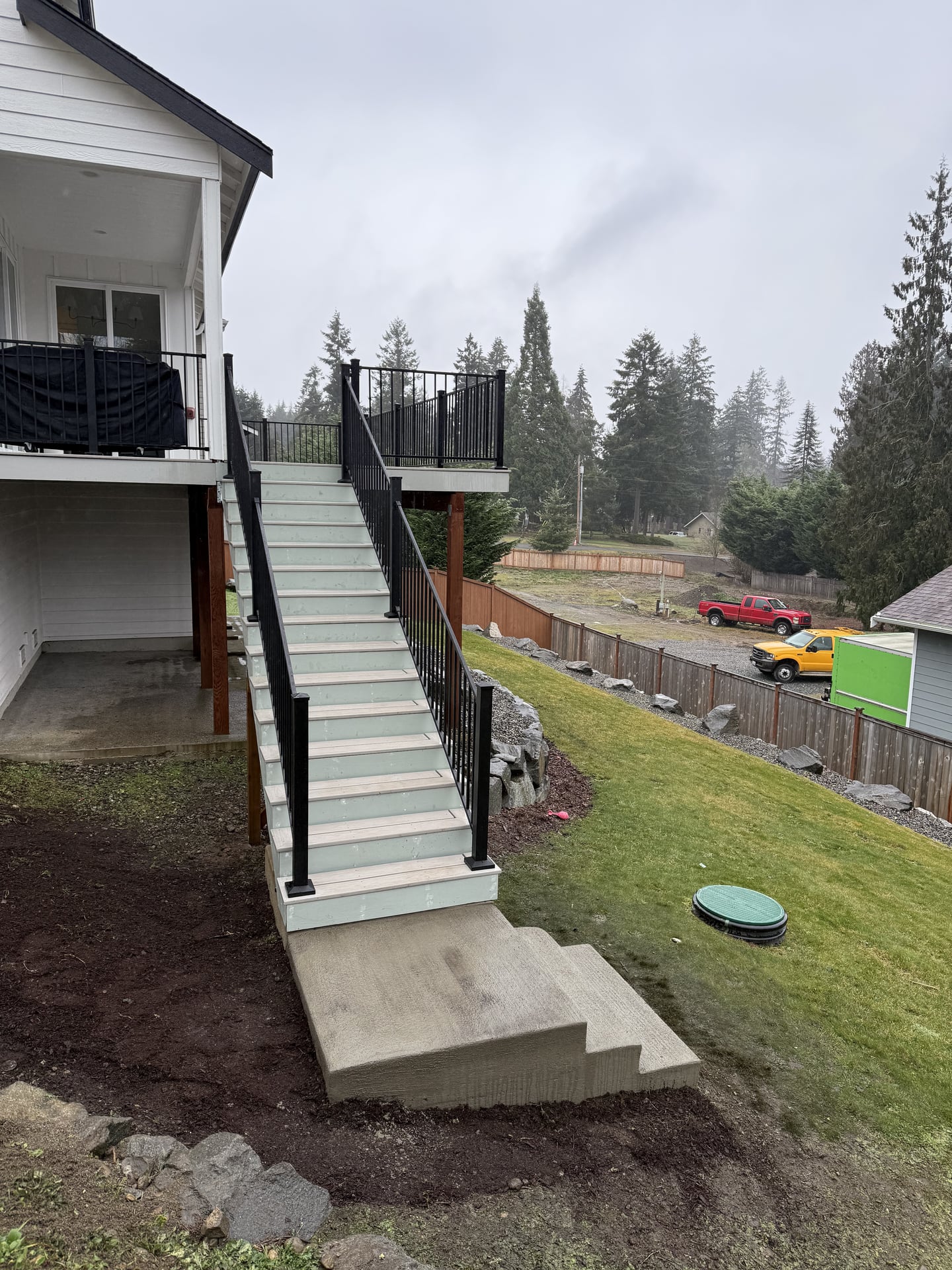 Composite Deck Staircase Build - After 2