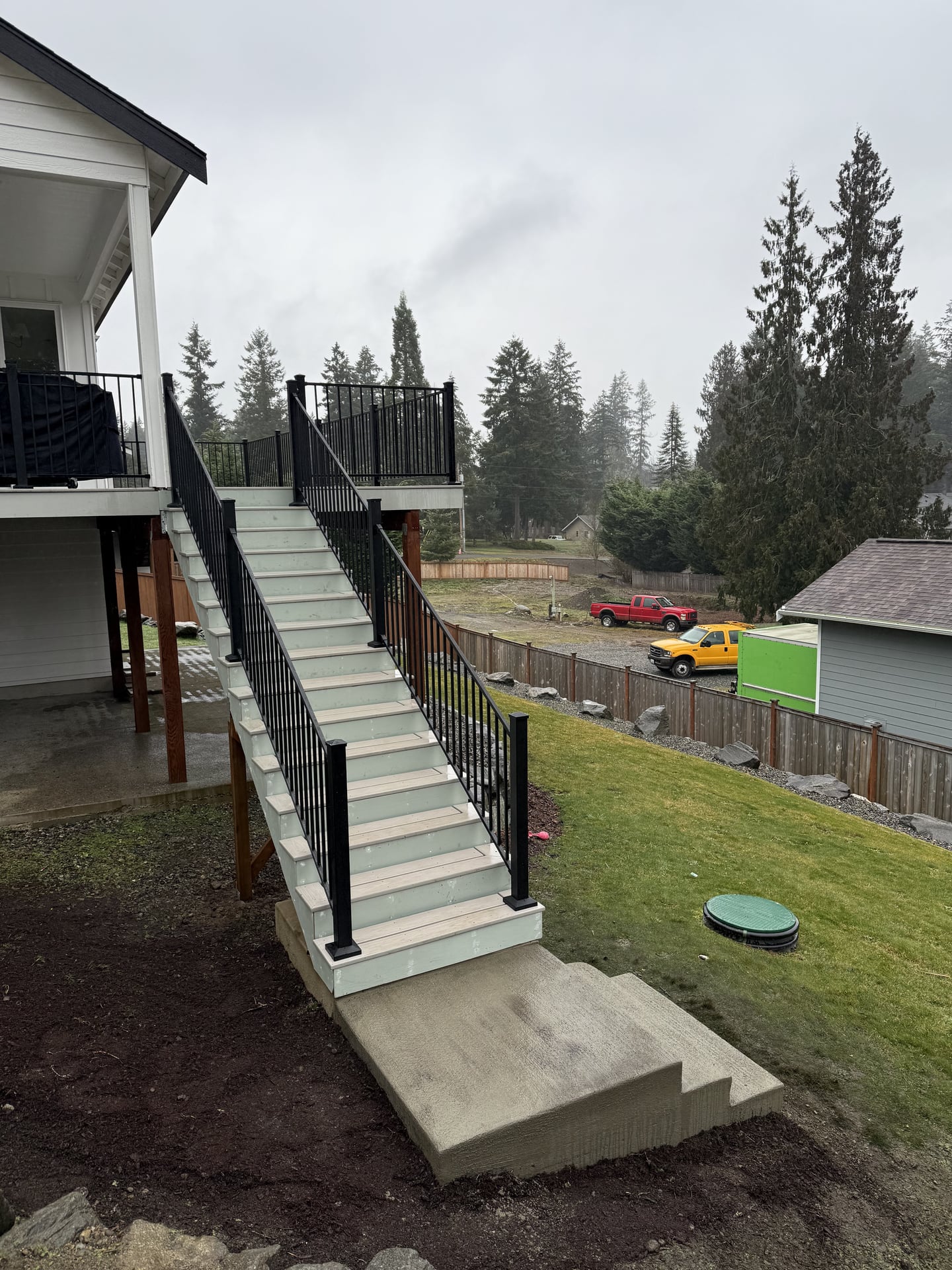 Composite Deck Staircase Build