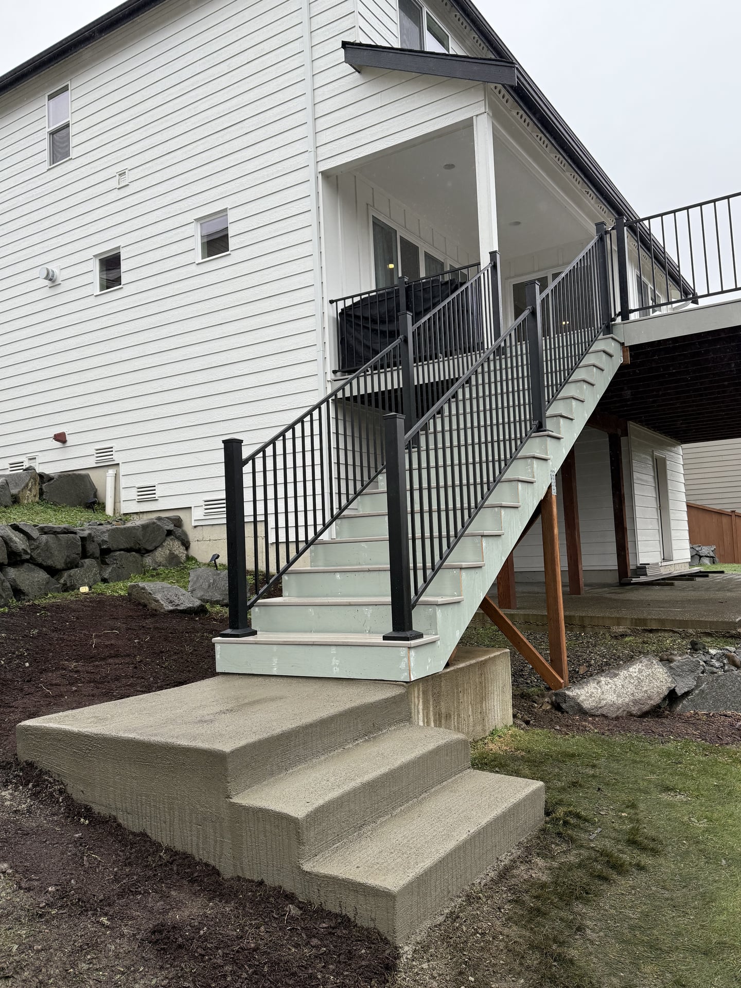 Composite Deck Staircase Build - Photo 4