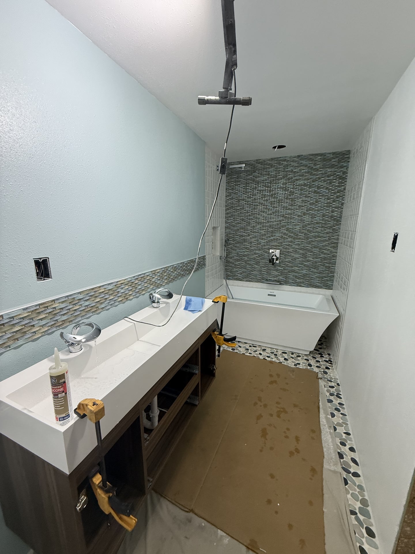 Glass Mosaic Tub Surround - After 8