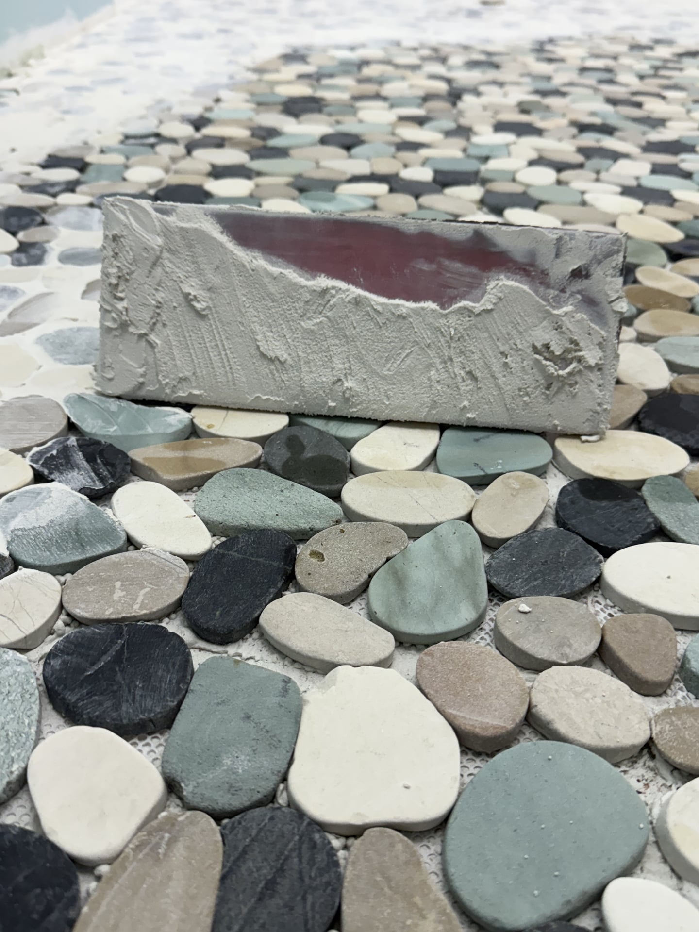 Glass Mosaic Tub Surround - Before 8