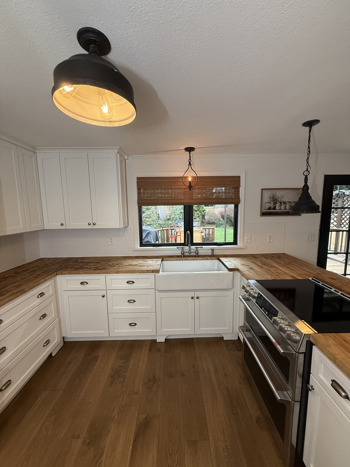 Farmhouse Kitchen with Butcher Block - After 5