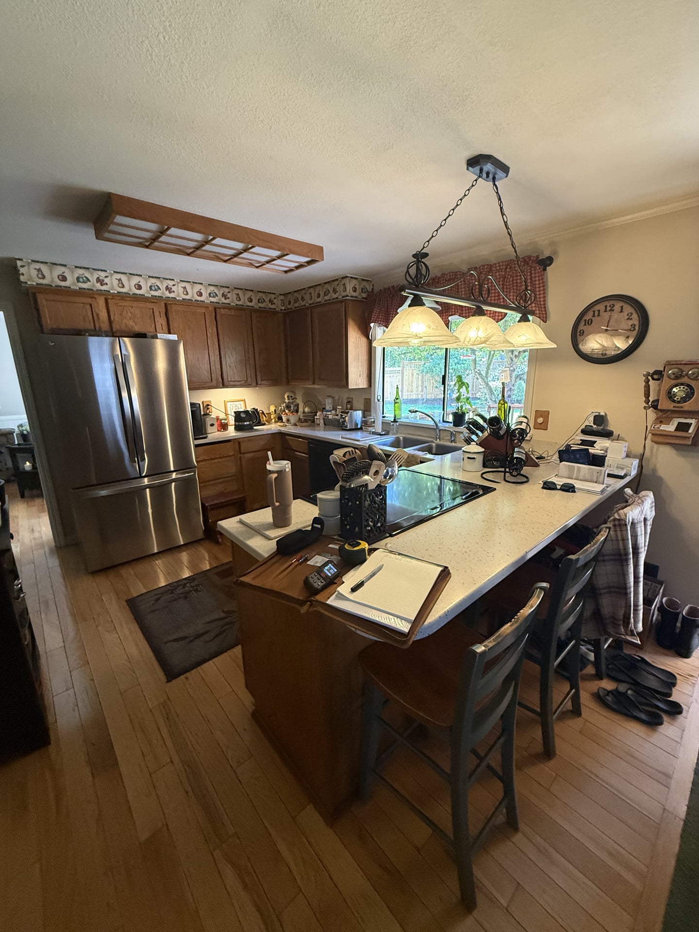 Farmhouse Kitchen with Butcher Block - Before 1