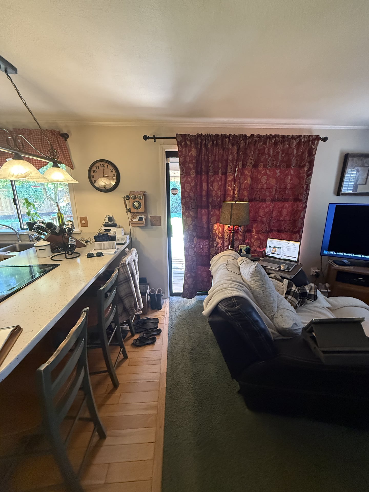 Farmhouse Kitchen with Butcher Block - Before 2