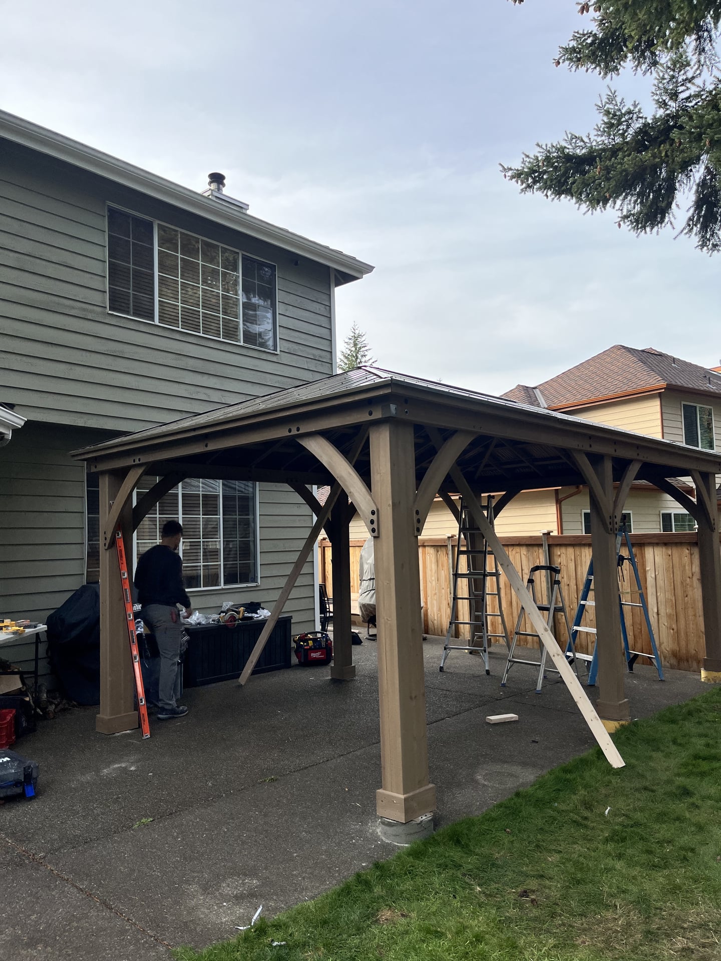 Backyard Pavilion Build - Pierce County, WA