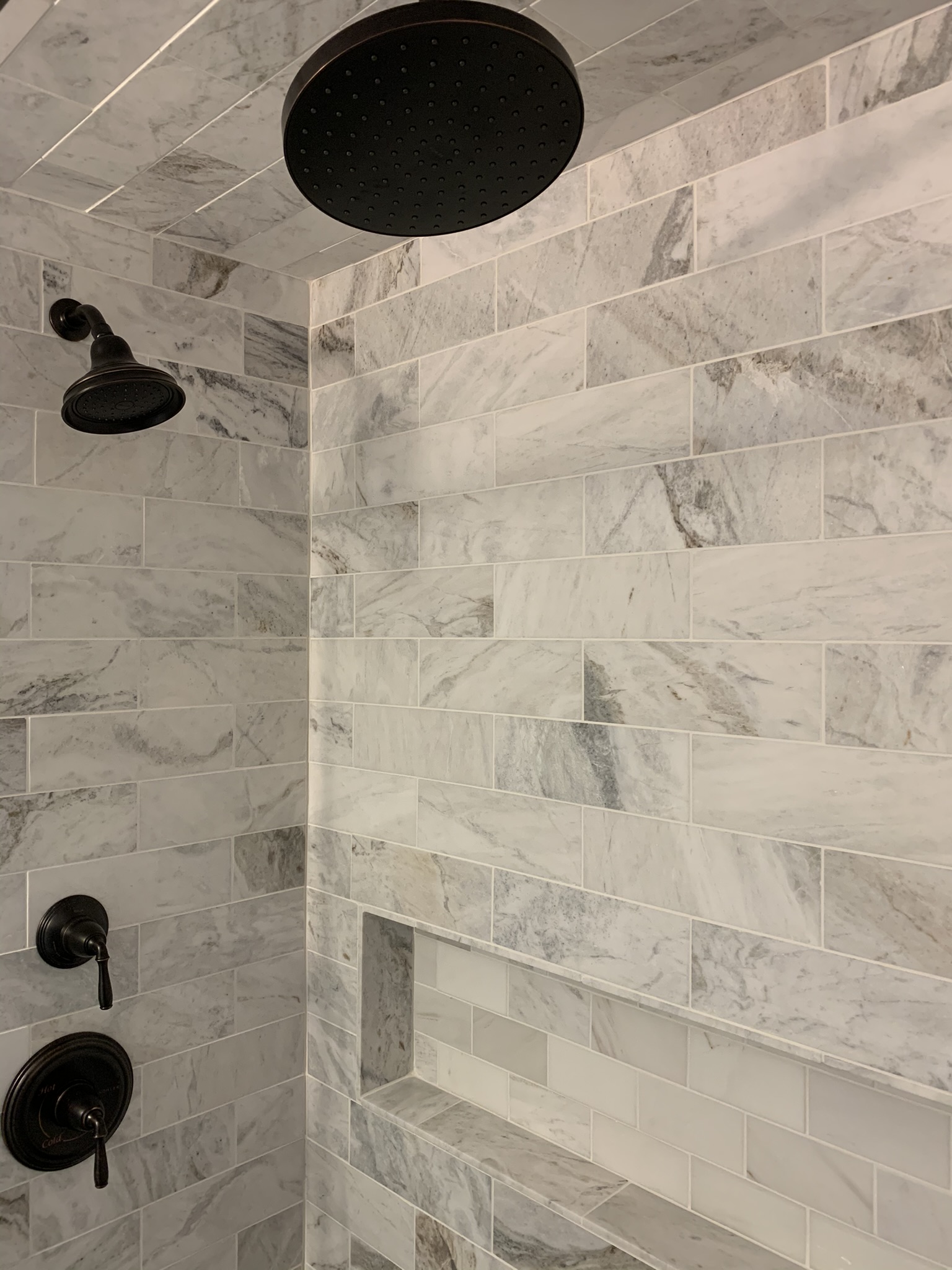 Marble Tile Walk-In Shower - Photo 10