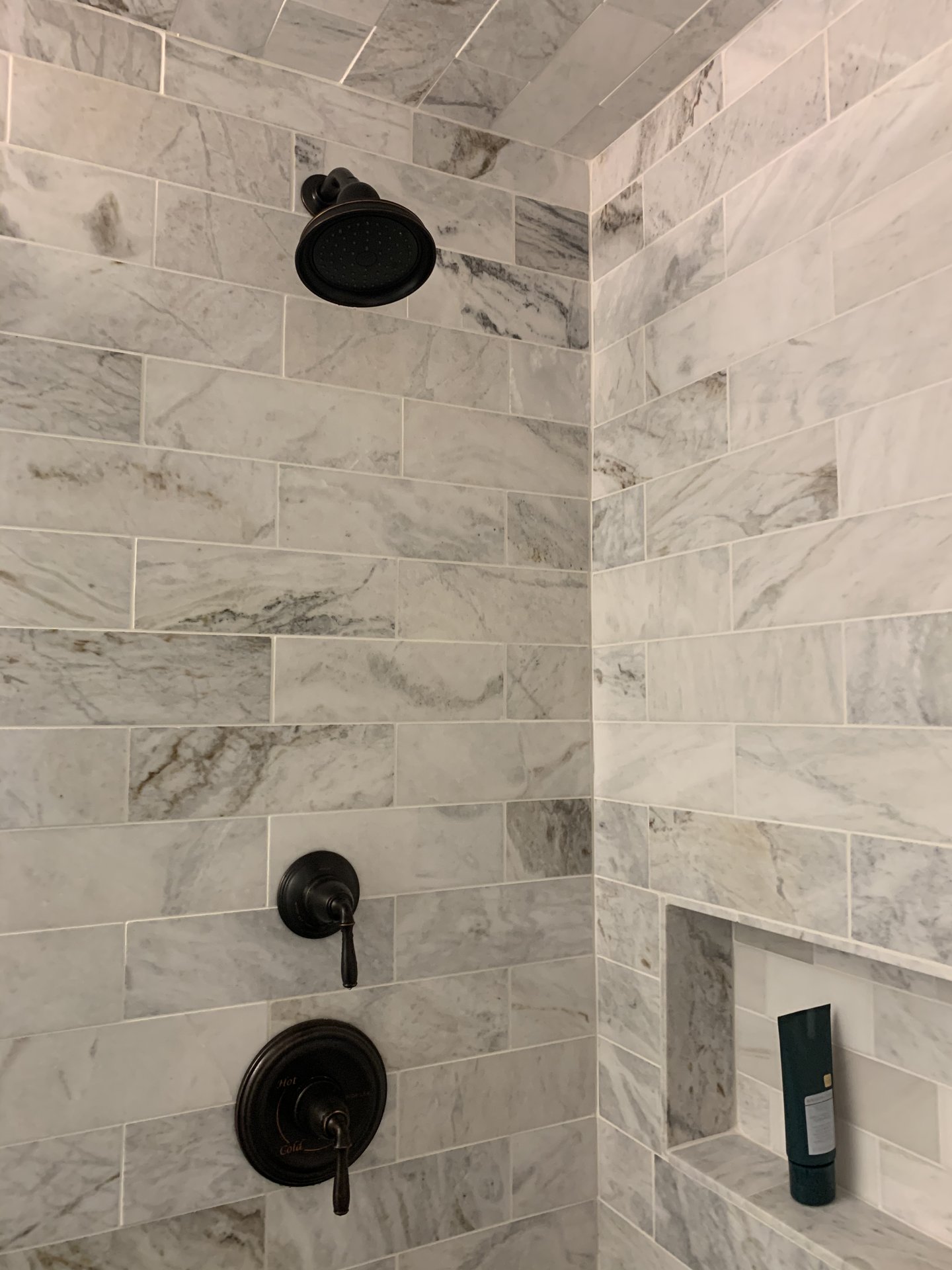 Marble Tile Walk-In Shower - Photo 3