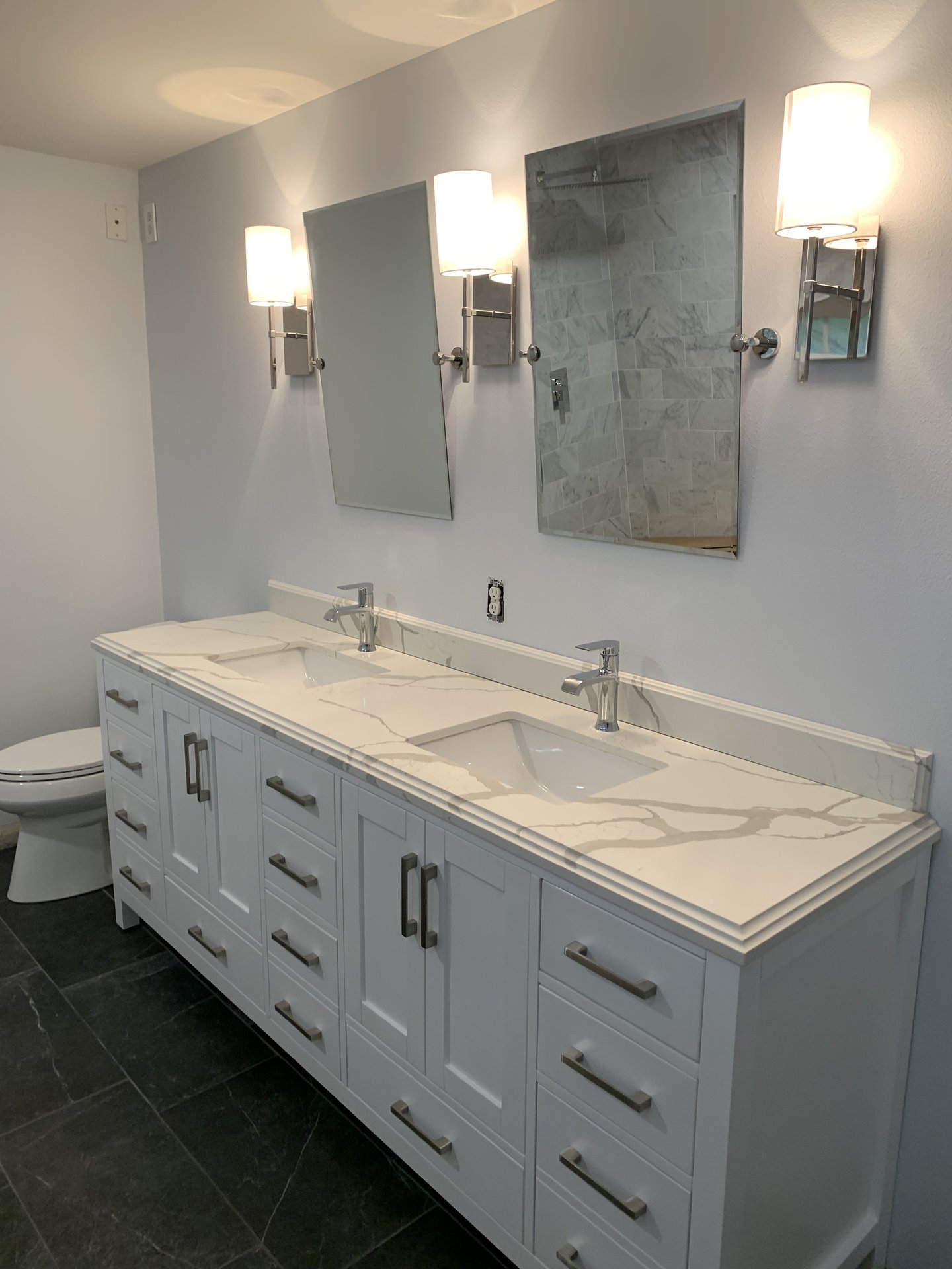 Master Bath Double Vanity Remodel - Pierce County, WA