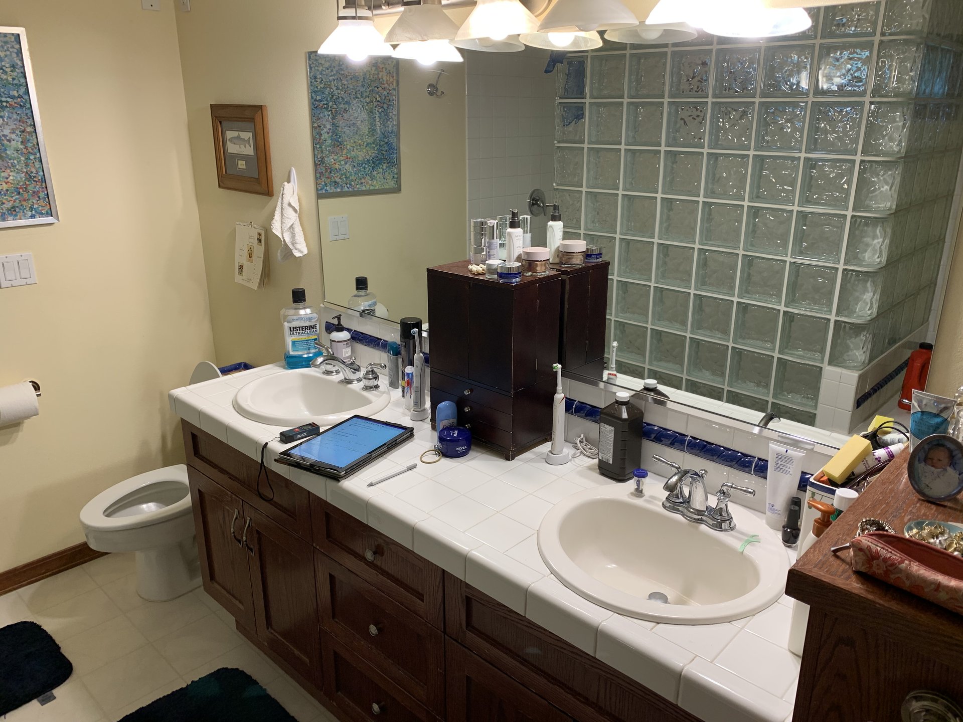 Master Bath Double Vanity Remodel - Before 1