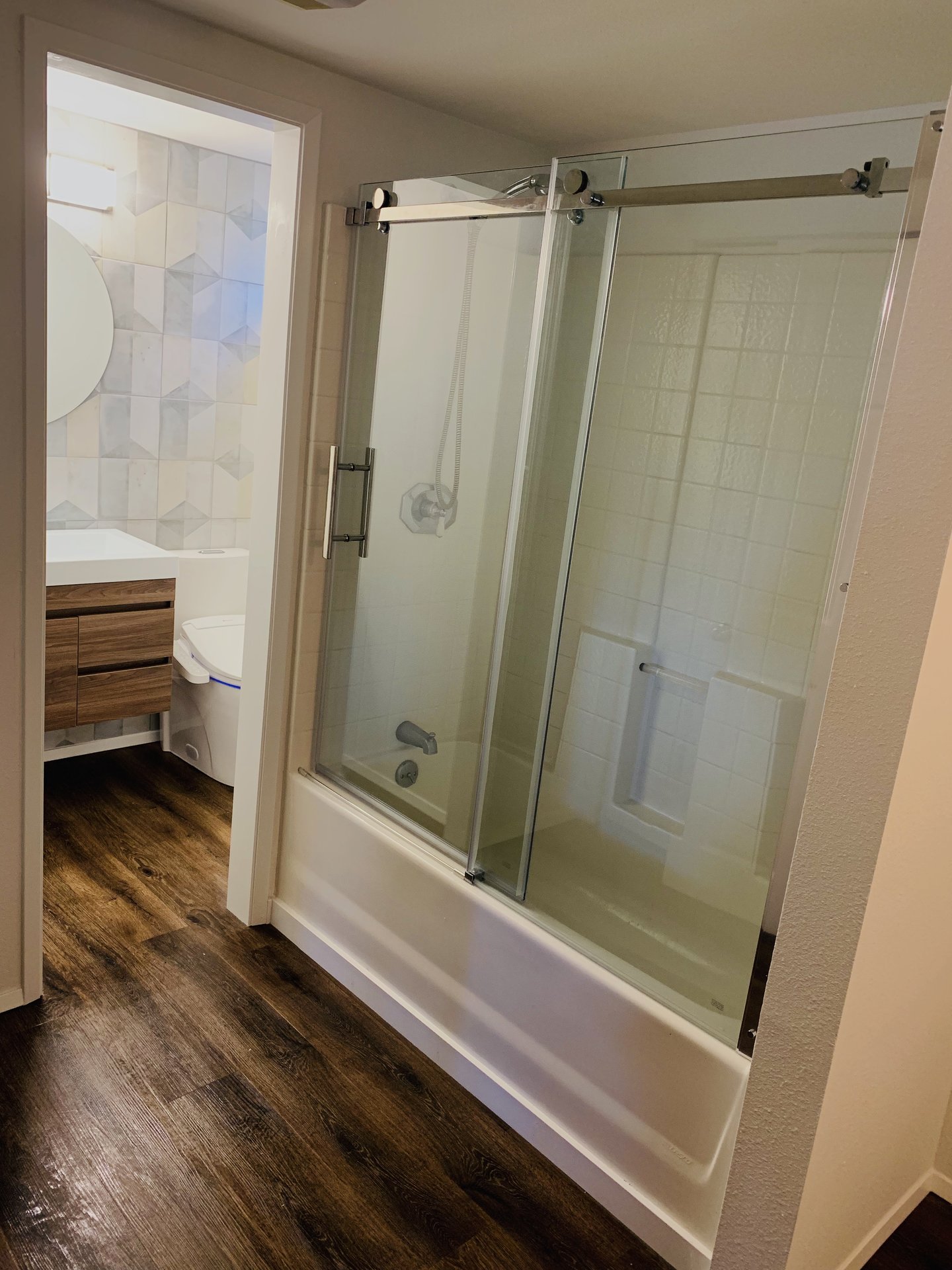 Modern Bath with Floating Vanity - Photo 3