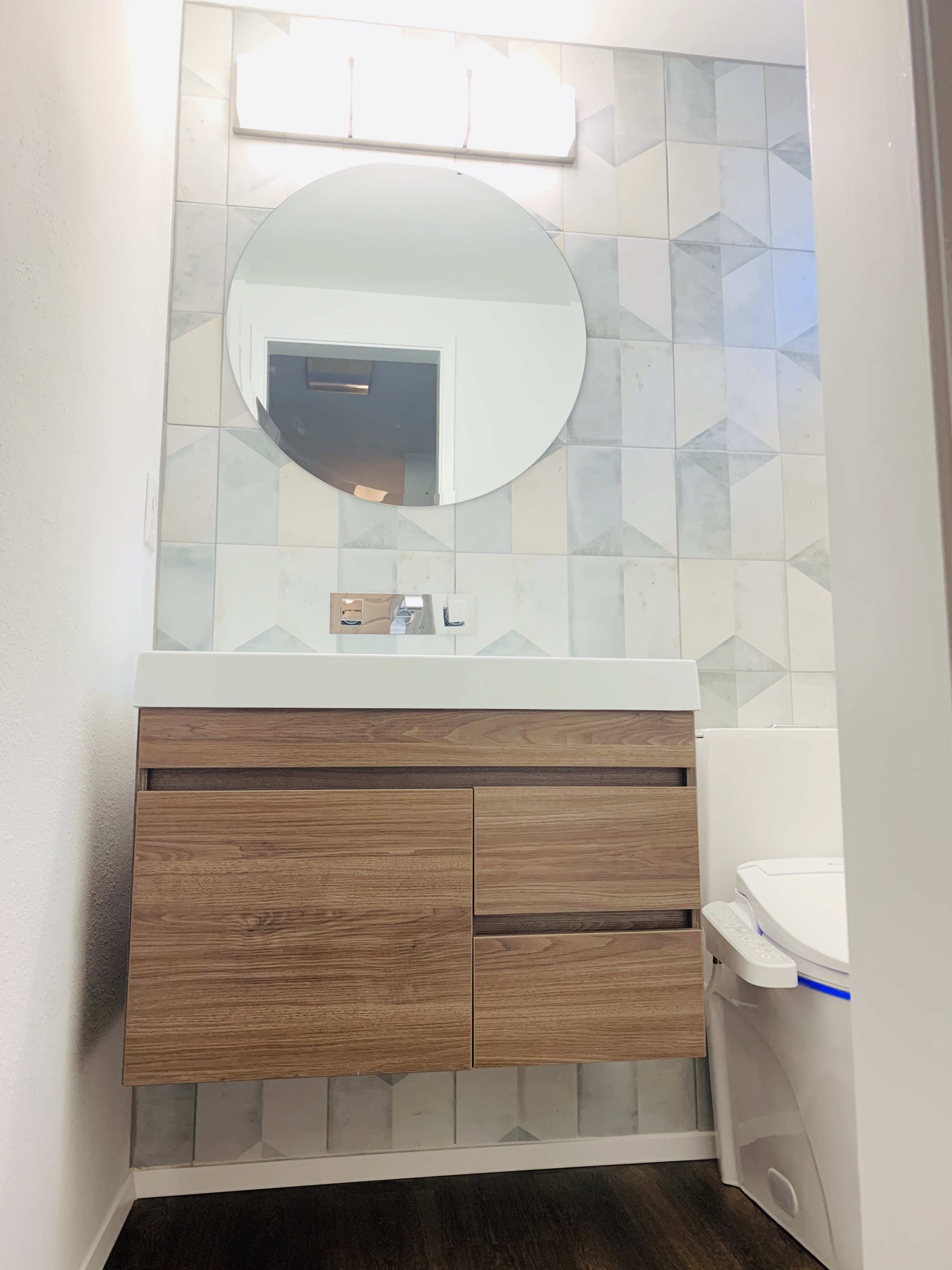 Modern Bath with Floating Vanity - Photo 6