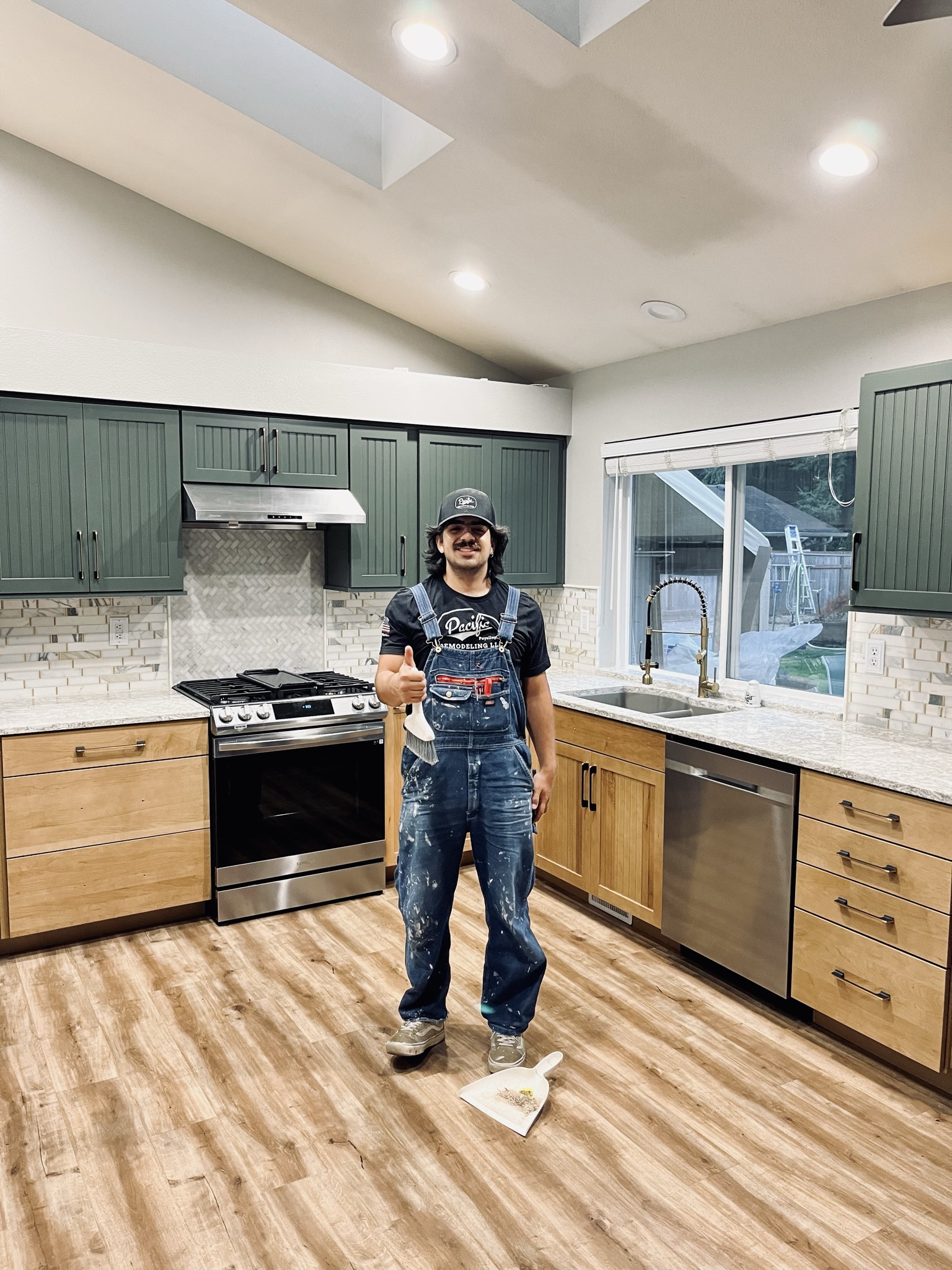 Green Cabinet Kitchen Remodel - Photo 2