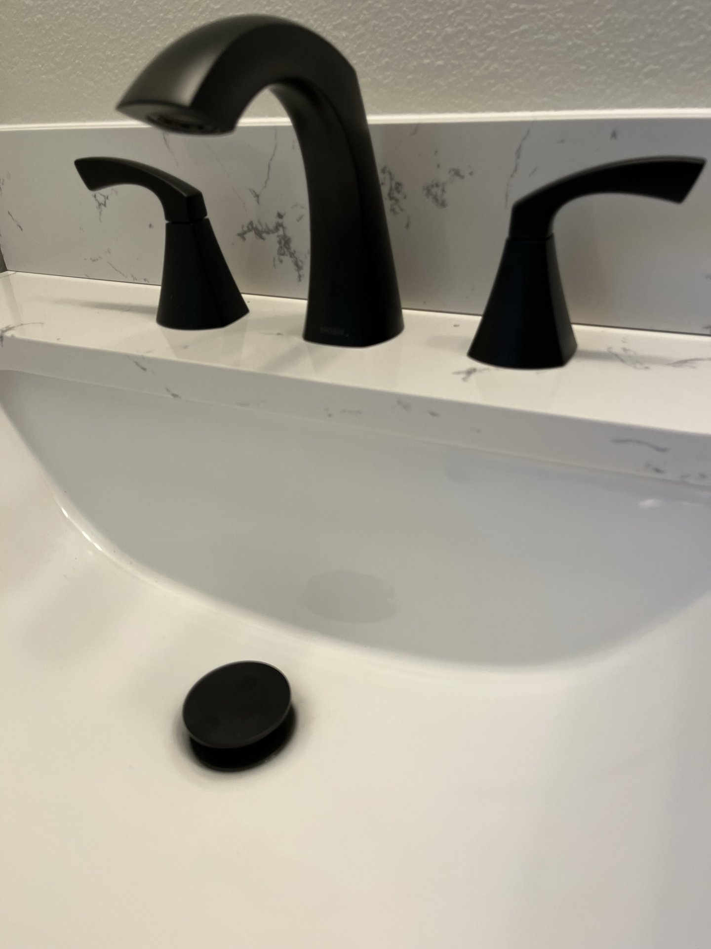 Dark Marble Shower Accent Wall - Photo 2