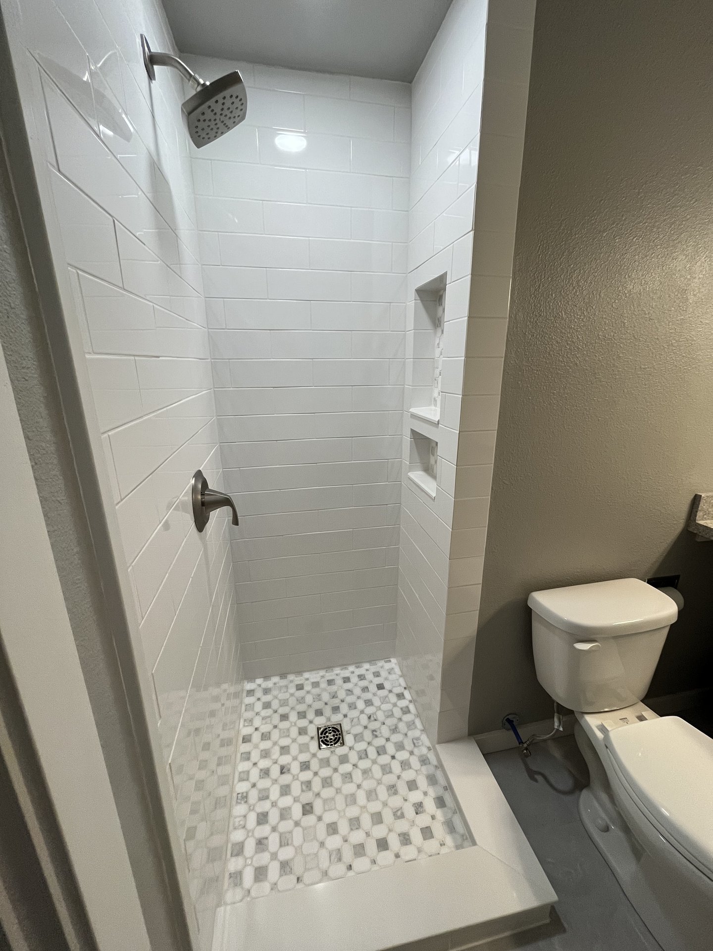 Fiberglass to Tile Shower Conversion - Pierce County, WA